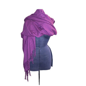 Large Purple pashmina style shawl